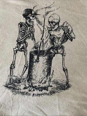 Ballast Point Brewing Co. Graphic Skeleton Crew Neck Tee - Beige L